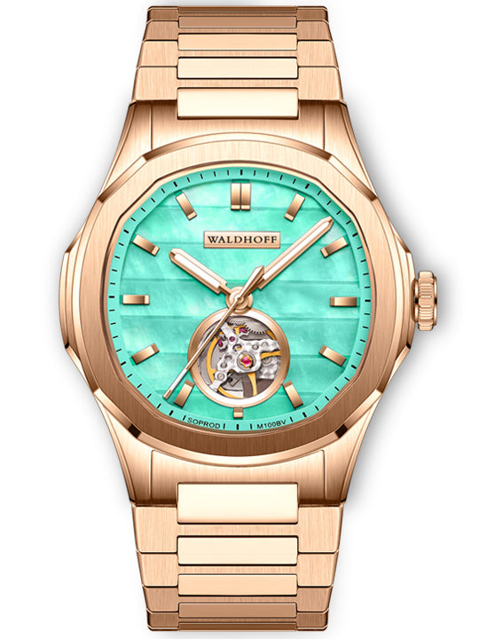 Manufaktur Waldhoff Navigator Swiss Automatic Rose Gold Mint