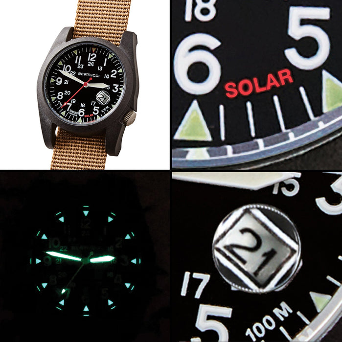 Bertucci #13802 A-3PS Solar Field Black Khaki angled shot picture