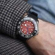 Oceaneva 6000m GMT Deep Marine Explorer VI Grade 5 Titanium Automatic Burgundy