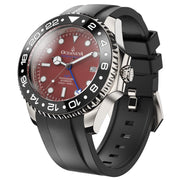 Oceaneva 6000m GMT Deep Marine Explorer VI Grade 5 Titanium Automatic Burgundy