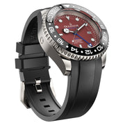 Oceaneva 6000m GMT Deep Marine Explorer VI Grade 5 Titanium Automatic Burgundy