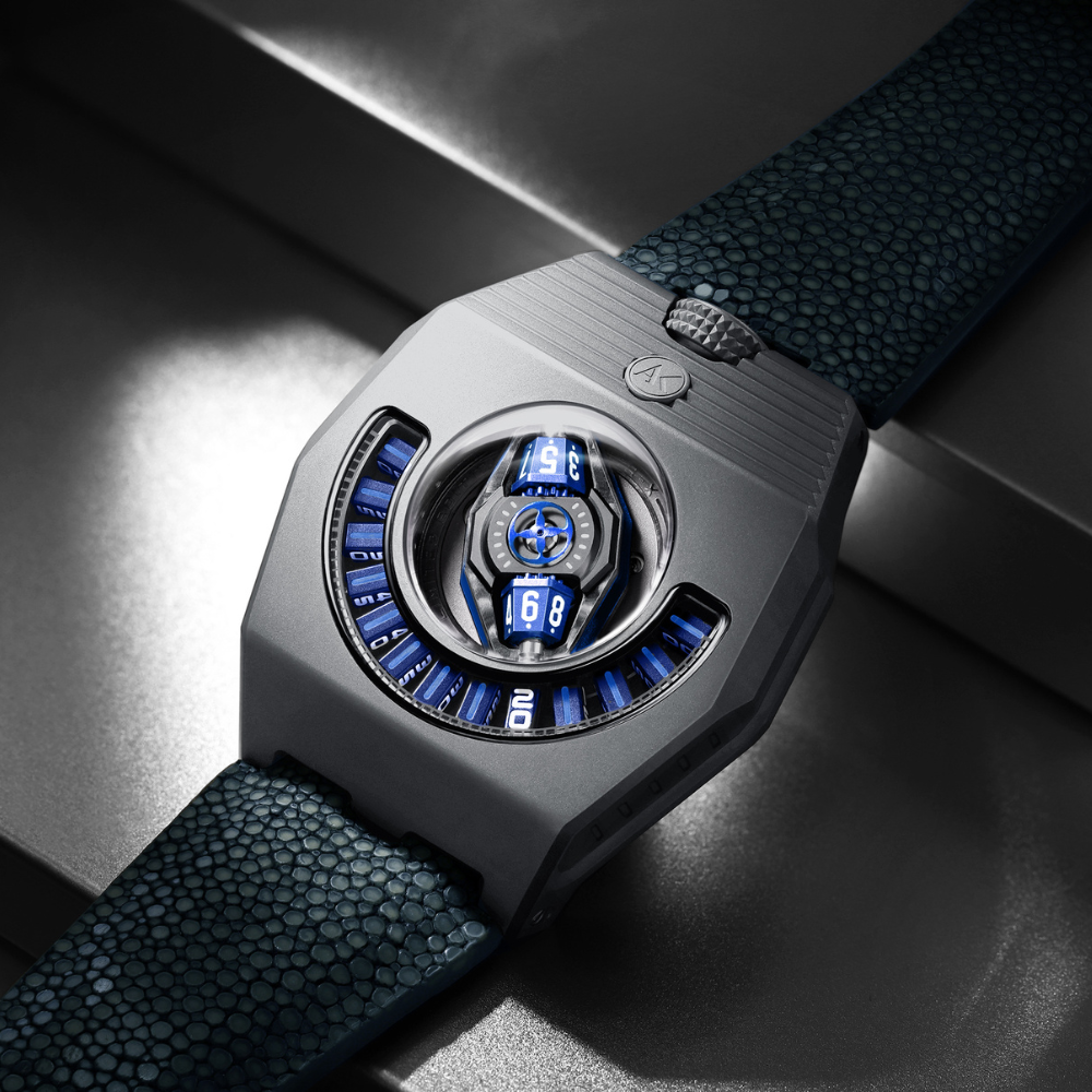 Atowak Manta-X Swiss Automatic Titanium Tidal Blue – Watches.com