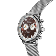 Shinola Canfield C56 Chrono 43mm Silver SS Whiskey