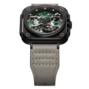 OLTO-8 IRON-EX Square Skeleton Automatic Watch Green