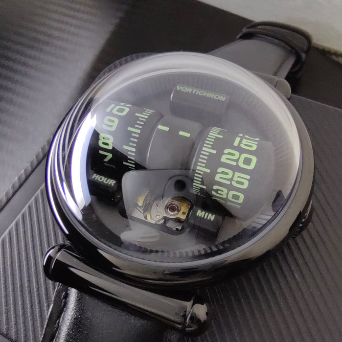Vortichron Double Roller Automatic Midnight black angled shot picture