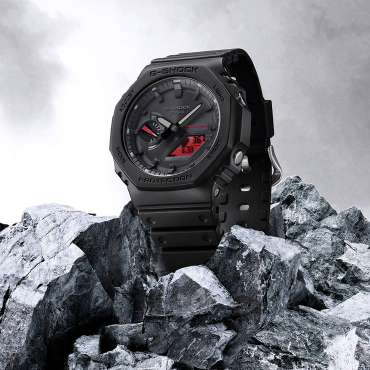 G-Shock GAB2100 Ana-Digi Bold Black Red