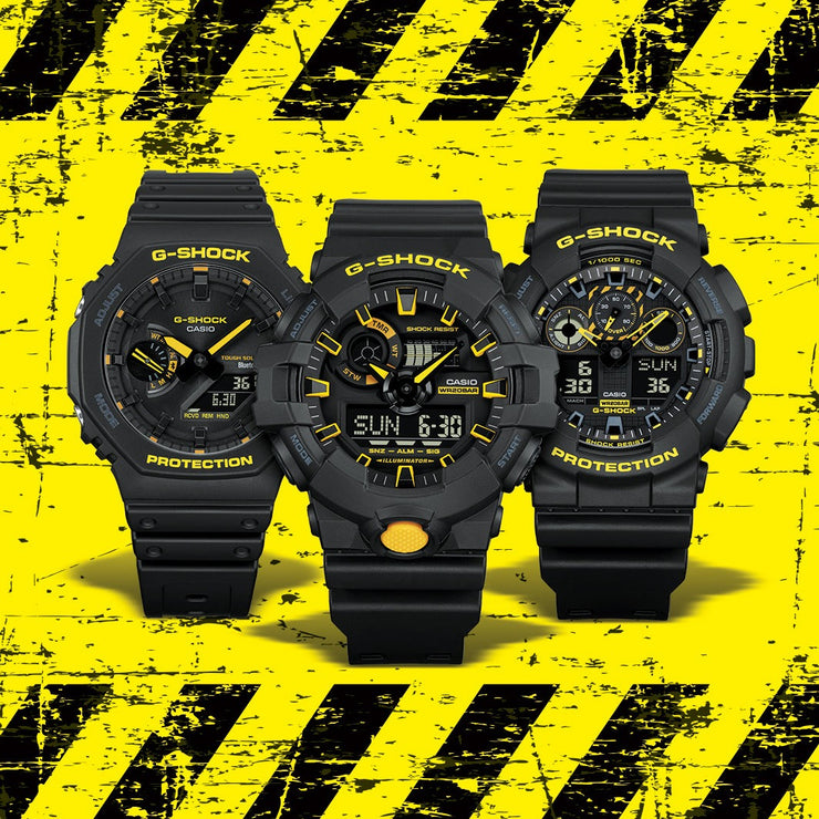 G-Shock GA100 Ana-Digi Black Yellow