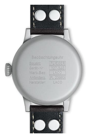 Laco Münster Pilot Watch Original 42mm Automatic Black Dial angled shot picture