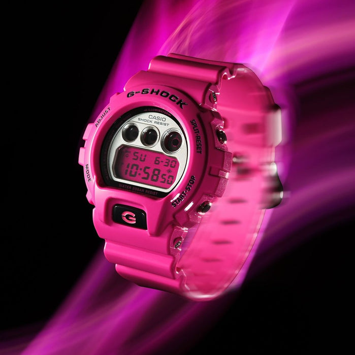 G-Shock DW6900 Vibrant Pink angled shot picture
