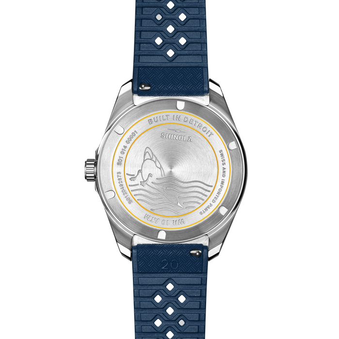 Shinola Duck 1040 40mm Midnight Blue angled shot picture