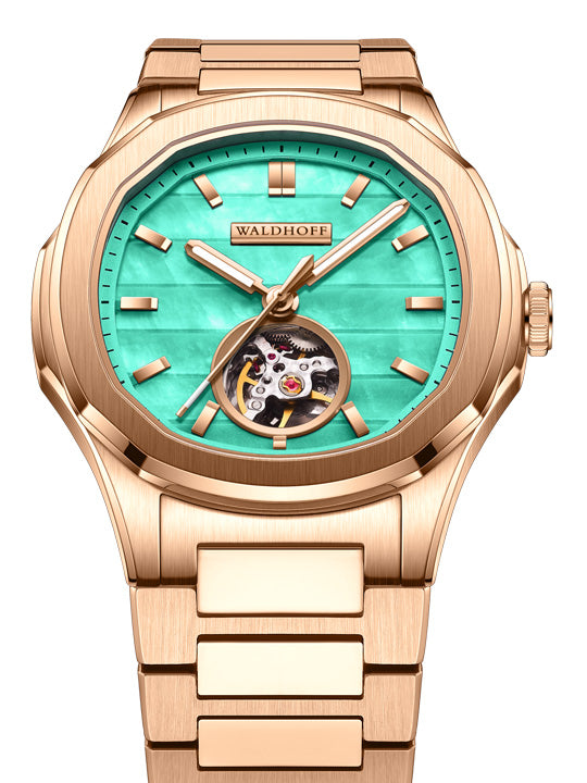 Manufaktur Waldhoff Navigator Swiss Automatic Rose Gold Mint