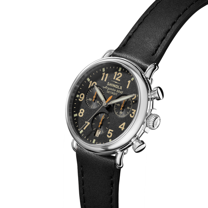 Shinola Runwell Chronograph 37mm Black angled shot picture