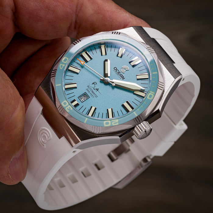 Ocean Crawler Bolt Electric Reef Automatic Damselfish Limited Edition angled shot picture