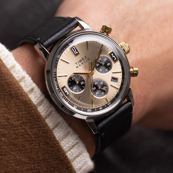 Timex Marlin Chronograph Tachymeter 40mm Champagne