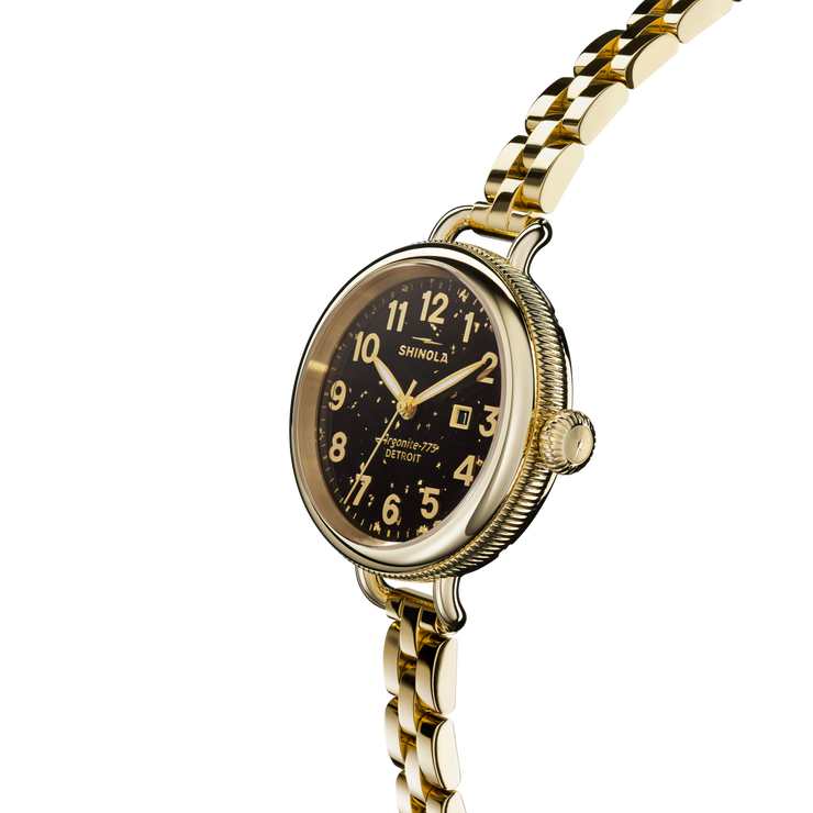 Shinola Birdy 34mm Gold Flake