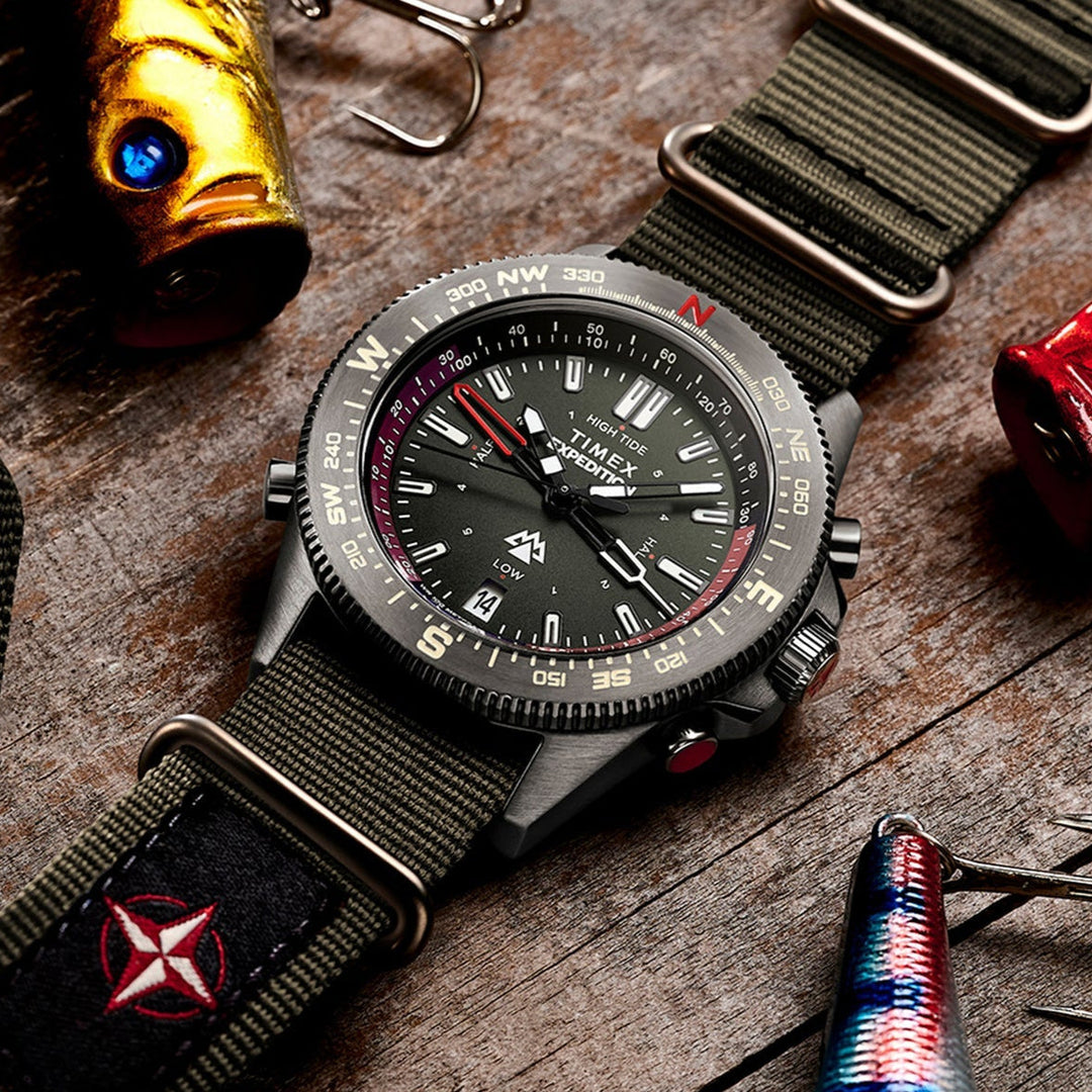 Timex Expedition North Tide Temp Compass 43mm Silver Black