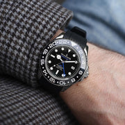 Oceaneva 6000m GMT Deep Marine Explorer VI Grade 5 Titanium Automatic Black