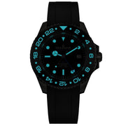 Oceaneva 6000m GMT Deep Marine Explorer VI Grade 5 Titanium Automatic Black