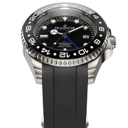 Oceaneva 6000m GMT Deep Marine Explorer VI Grade 5 Titanium Automatic Black
