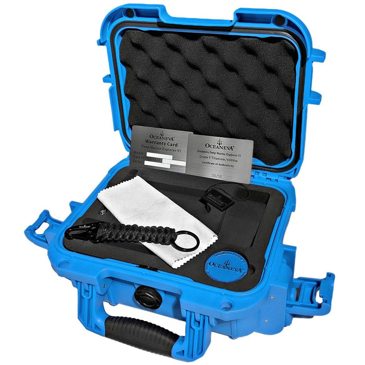 Oceaneva 6000m GMT Deep Marine Explorer VI Grade 5 Titanium Automatic Black