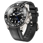 Oceaneva 6000m GMT Deep Marine Explorer VI Grade 5 Titanium Automatic Black