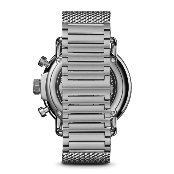 Shinola Canfield C56 Chrono 43mm Silver SS Whiskey