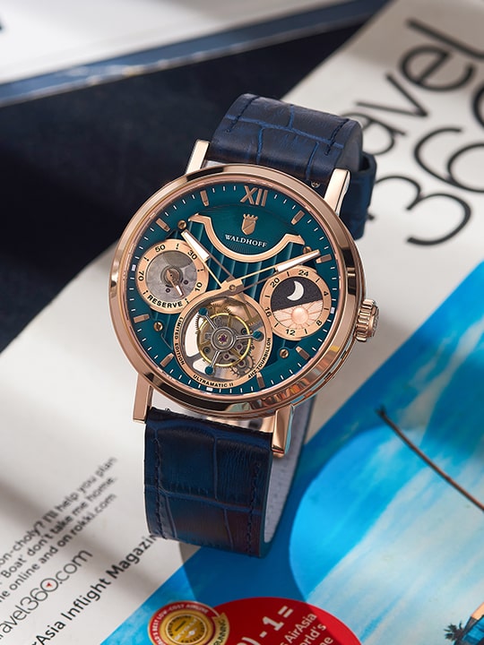 Manufaktur Waldhoff Ultramatic II Royal Blue Rose Gold