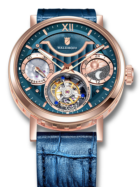 Manufaktur Waldhoff Ultramatic II Royal Blue Rose Gold