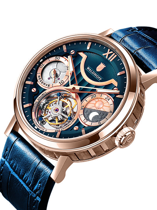 Manufaktur Waldhoff Ultramatic II Royal Blue Rose Gold