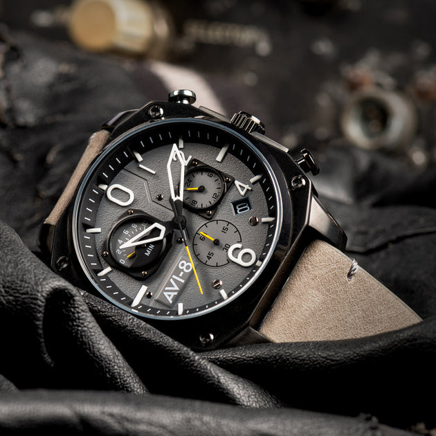 【ハードカバー】バイオフィリア Pegasus Black | Hawker Hunter Atlas Dual Time Chronograph