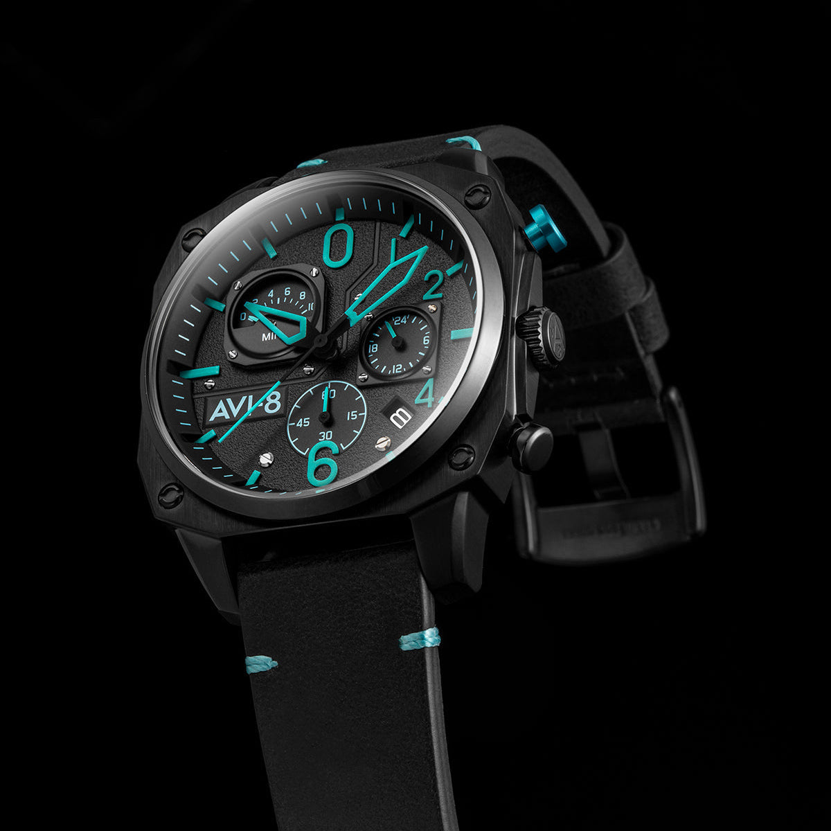 AVI-8 Hawker Hunter Retrograde Chronograph Blue Diamond* – Watches.com