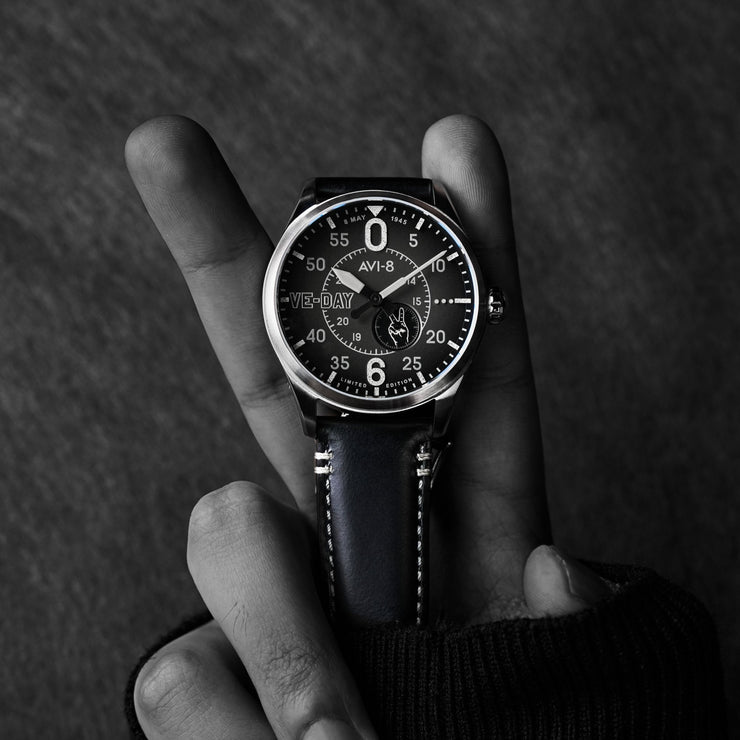 AVI-8 Spitfire Type 300 Automatic VE-Day 80th Limited Edition Valour Midnight