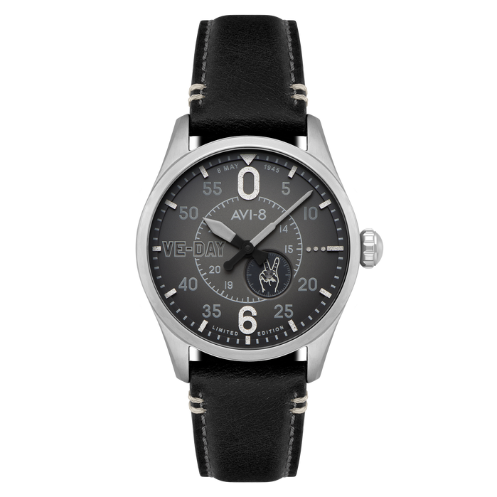 AVI-8 Spitfire Type 300 Automatic VE-Day 80th Limited Edition Valour Midnight angled shot picture