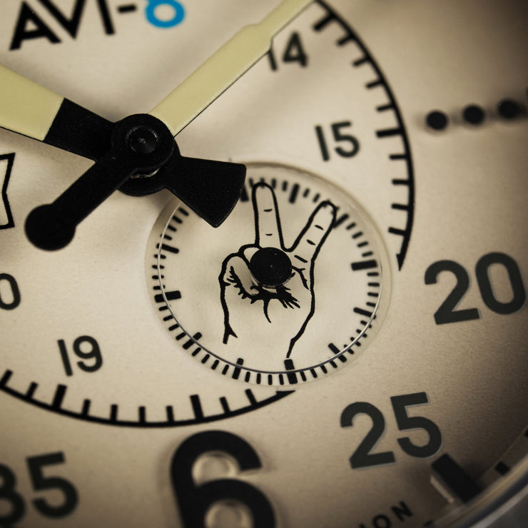 AVI-8 Spitfire Type 300 Automatic VE-Day 80th Limited Edition Valour Canvas