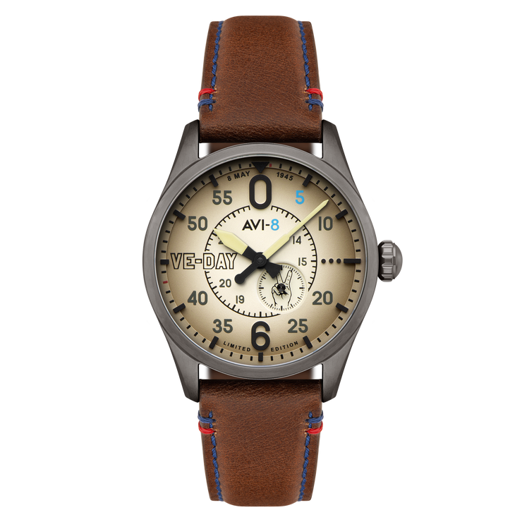AVI-8 Spitfire Type 300 Automatic VE-Day 80th Limited Edition Valour Canvas
