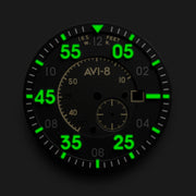 AVI-8 Spitfire Type 300 Automatic Midnight Chrome