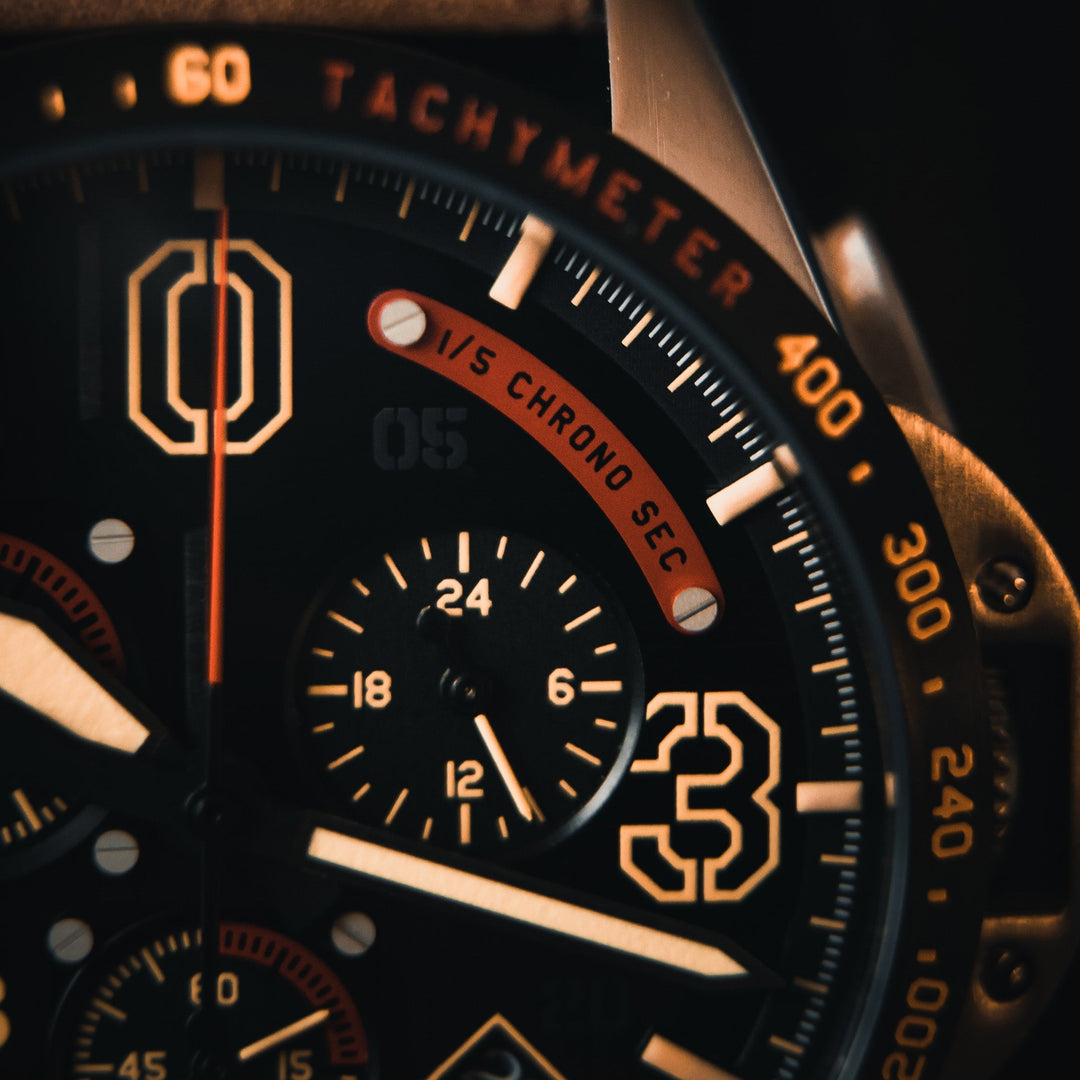 AVI-8 P-51 Mustang Blakeslee Chronograph Bronze Oak | Watches.com