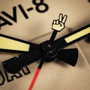 AVI-8 P-51 Mustang Patriot Automatic VE-Day 80th Limited Edition Victory Cream