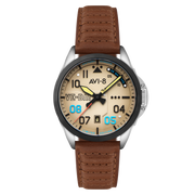AVI-8 P-51 Mustang Patriot Automatic VE-Day 80th Limited Edition Victory Cream