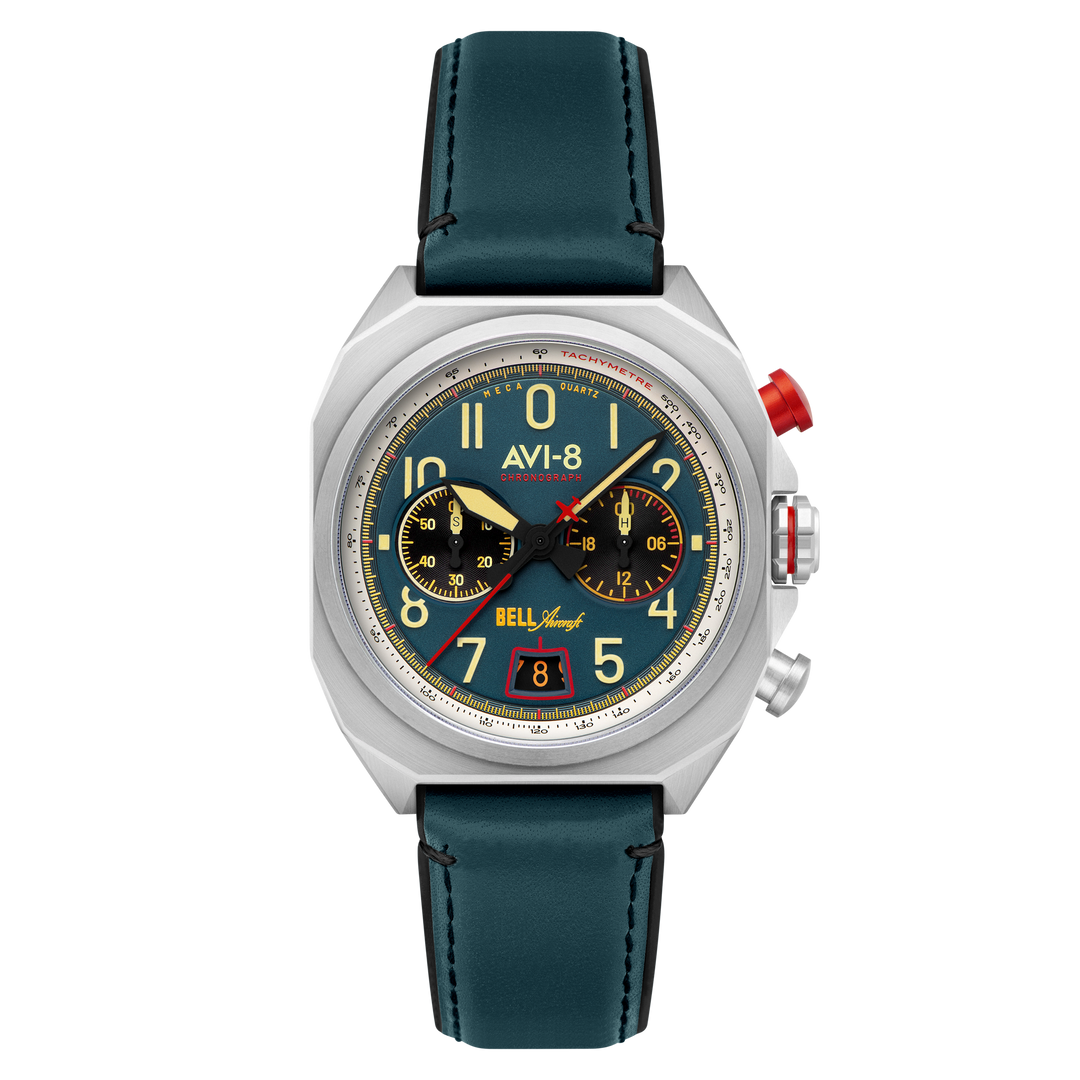 AVI-8 Bell X-1 Machbuster Chronograph Aviation Blue – Watches.com