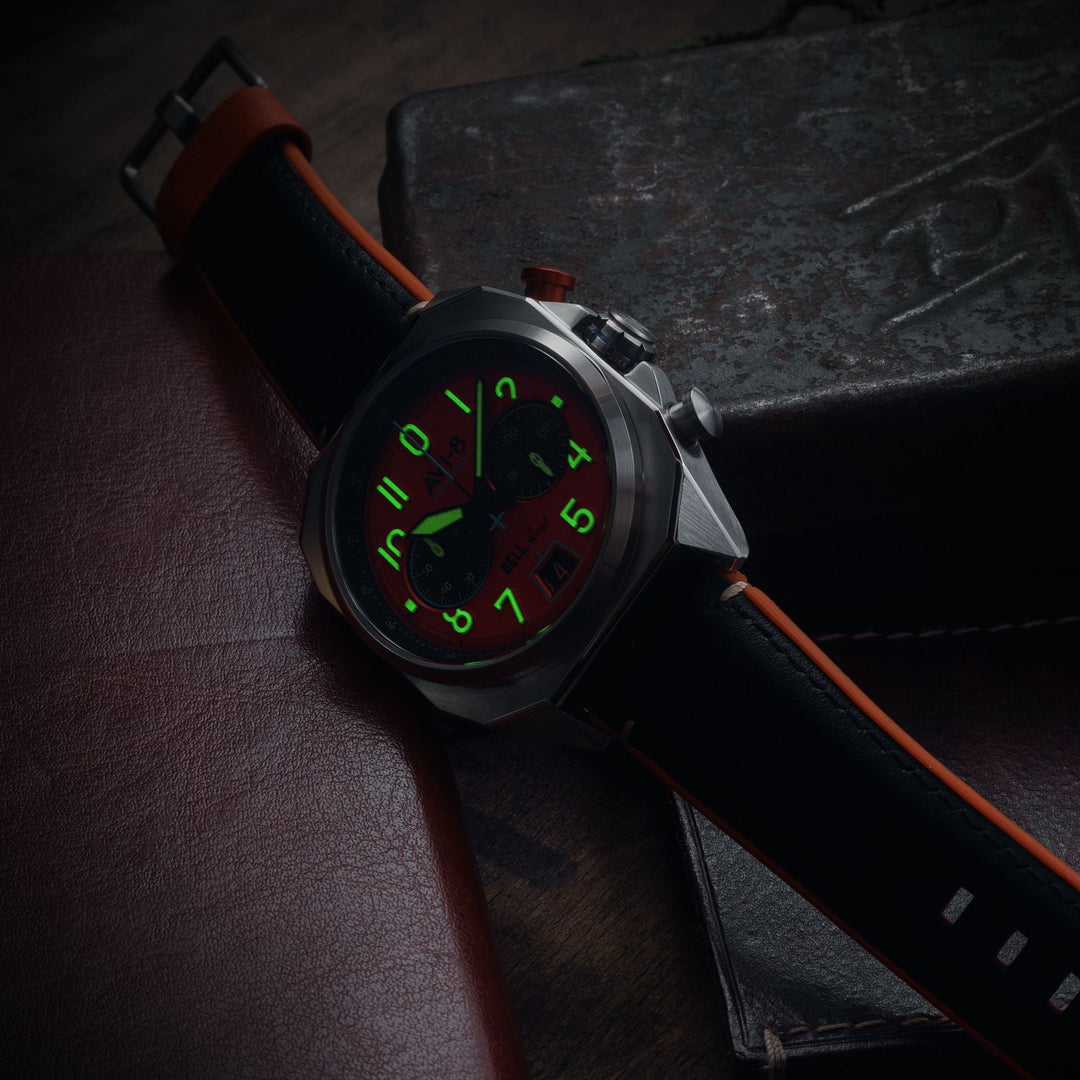ブライトリバー AVI-8 Bell X-1 Machbuster Chronograph Rusty Orange – Watches.com