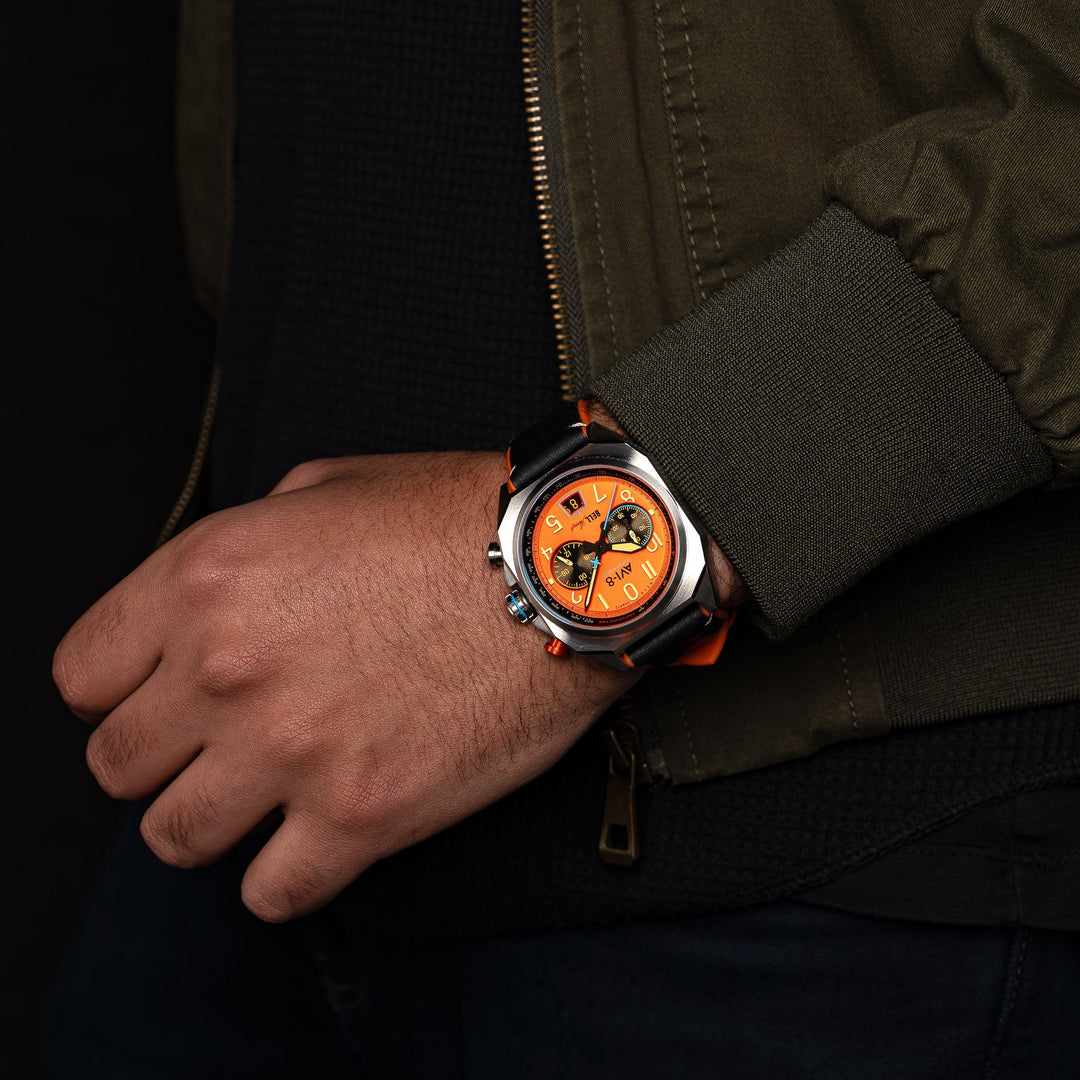 PAオレンジ AVI-8 Bell X-1 Machbuster Chronograph Rusty Orange – Watches.com