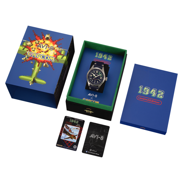AVI-8 Hawker Hurricane Clowes Automatic Capcom 1942 Pixel Azure Ace Limited Edition