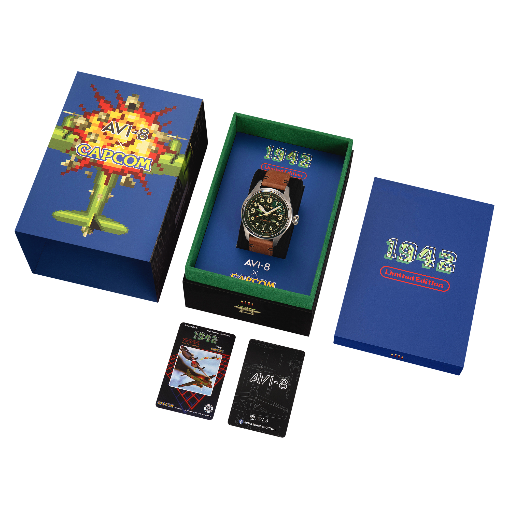 カプコン　1942 AVI-8 Hawker Hurricane Clowes Automatic Capcom 1942 Pixel Green