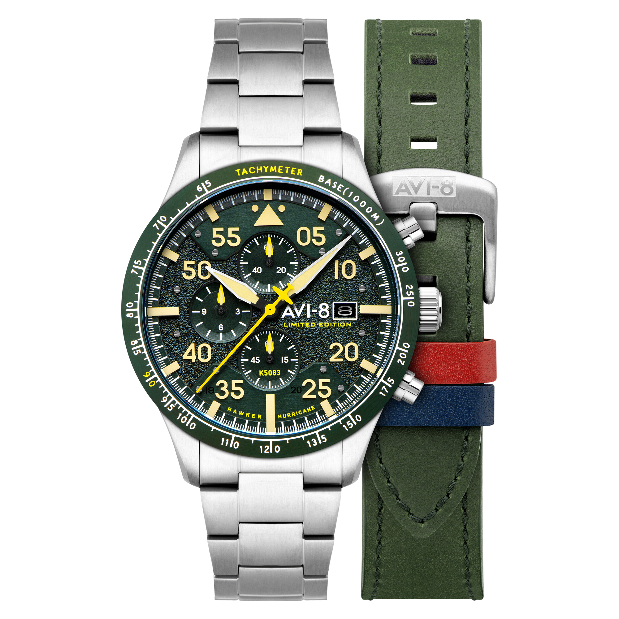 クロスサージョン チェック柄MA1フライトジャケット S イギリス製 カーキ AVI-8 Hawker Hurricane 90th Anniversary Chronograph Limited