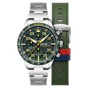 AVI-8 Hawker Hurricane 90th Anniversary Chronograph Limited Edition Tarmac Green