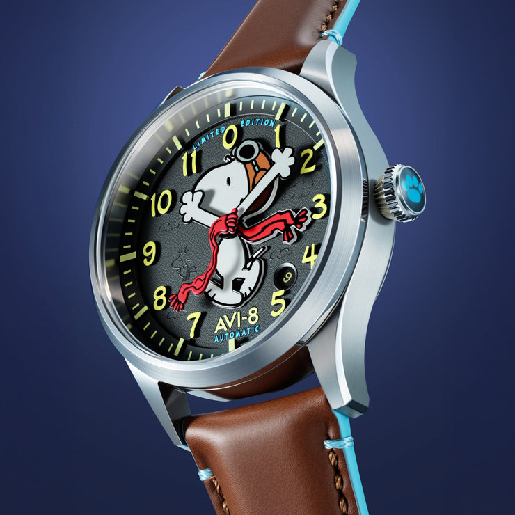 AVI-8 Flyboy Engineer Automatic Peanuts Snoopy Flying Ace Pilot