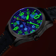 AVI-8 Spitfire Smith Automatic Peanuts Snoopy Flying Ace Limited Edition Beagle Blue