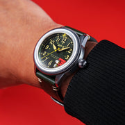 AVI-8 Flyboy Airmaster 40 Peanuts Snoopy Flying Ace Limited Edition Doghouse Green