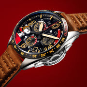 AVI-8 P-51 Mustang Blakeslee Chrono Peanuts Snoopy Flying Ace Limited Edition Biplane Brown